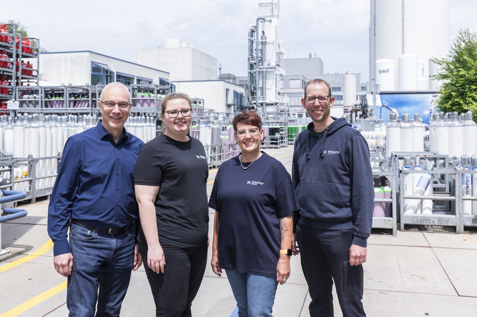 Das Pfaff-Team bei der Arbeit
